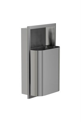 Bradley Elvari Series Waste Receptacles - Recessed, Small Capacity, 8 GAL - 3B1-003400