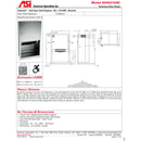 ASI 045210AC Automatic Commercial Paper Towel Dispenser, Recessed-Mounted, Stainless Steel