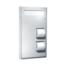 ASI 0484-HC, Commercial Toilet Seat Cover & Paper Dispenser, 15-1/2" W x 28-7/8" H x 5-1/4" D, Stainless Steel
