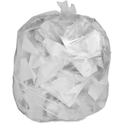 Genuine Joe GJO70014 Economy High-Density Can Liners, Extra Large Size, 60 gal Capacity, 58" L x 38" W x 0.47 mil (12 Micron) Thickness, Translucent, Resin, Office Waste, 200/Carton