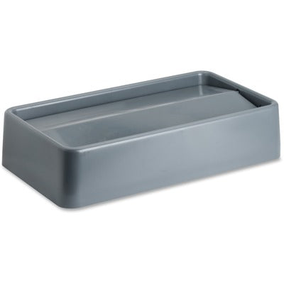 Genuine Joe GJO02343 Space-Saving Container Swing Lid, Rectangular, Gray