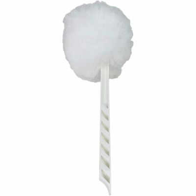 Genuine Joe GJO99756 Toilet Bowl Mop, 4.50" Height Head, 12" Length Plastic Handle, Durable, Scrubber Strip, Acid Resistant, White, 25/Carton