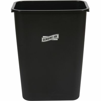 Genuine Joe GJO00061 41-Quart Wastebasket, 10.25 gal Capacity, Durable, Sturdy, Dent Resistant, Chip Resistant, Rust Resistant, Long Lasting, Polyethylene, Black