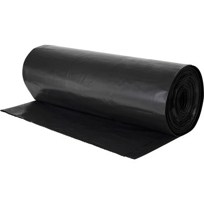 Genuine Joe GJO18408 Heavy-duty Trash Can Liners, 55 gal Capacity, 58" L x 39" W x 2.70 mil (69 Micron) Thickness, Black, Waste Disposal, Debris, Office Waste, Food Waste, 50/Carton