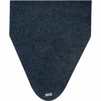 Genuine Joe GJO85202 Carpet Mat, Restroom, Floor, Urinal, 16.75" W x 20.500" D, Black, 6/Carton