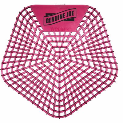 Genuine Joe GJO85188 Urinal Screens, Lasts upto 30 Days, Dual Sided Design, Red, 10/Carton