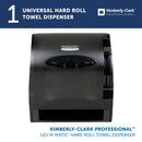 Kimberly-Clark Lev-R-Matic Roll Towel Dispenser, 13 3/10W X 9 4/5D X 13 1/2H, Smoke - KCC09765