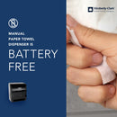 Kimberly-Clark Lev-R-Matic Roll Towel Dispenser, 13 3/10W X 9 4/5D X 13 1/2H, Smoke - KCC09765
