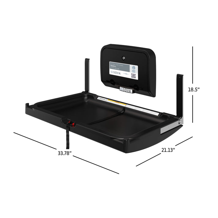 Foundations (The Sova Company) 300-EH-02 Elements Horizontal Changing Station Table, Black, Updated Part Number: 20HS0102