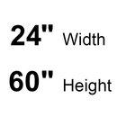 Bobrick B-290-2460 (24 x 60) Public Restroom Mirror Shelf, Angle Frame, 24" W x 60" H, Stainless Steel w/ Satin Finish