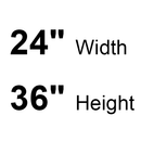 Bobrick B-2908-2436  (24x36) Tempered Glass Welded-Frame Mirror, 24" W x 36" H