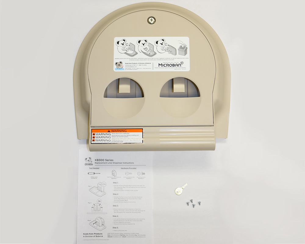 Koala Kare 310-38-00-KIT Liner Dispenser Kit for Beige KB300/301