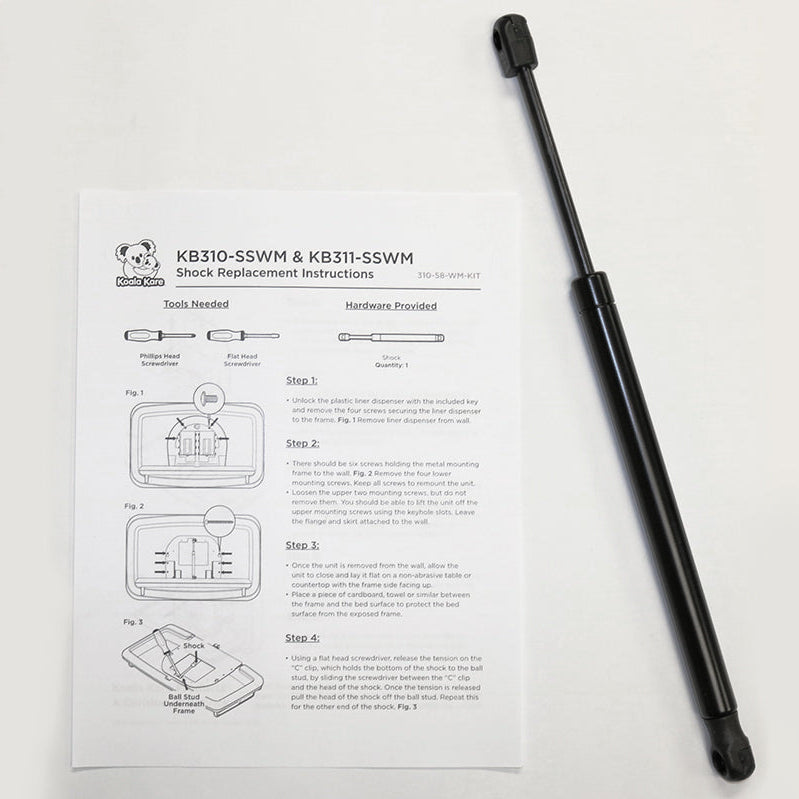 Koala Kare 310-58-WM-Kit Replacement Shock Kit for KB310/311-SSWM