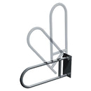 ASI 3414-25P Swing Up Grab Bar (1-1/4" O.D) - Peened - w/ Toilet Tissue Holder - Surface Mounted (Peened)