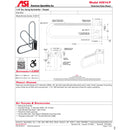 ASI 3514-P Commercial Grab Bar, 1-1/4" Diameter x 32" Length, Stainless Steel (Peened)