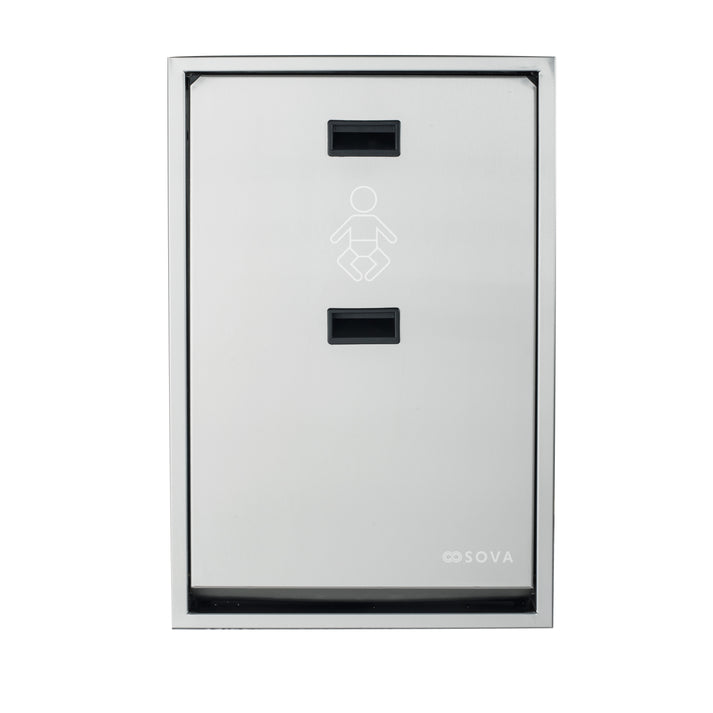 Foundations (The Sova Company) Recessed Full Stainless Steel Changing, Updated Part Number: 35VR0006