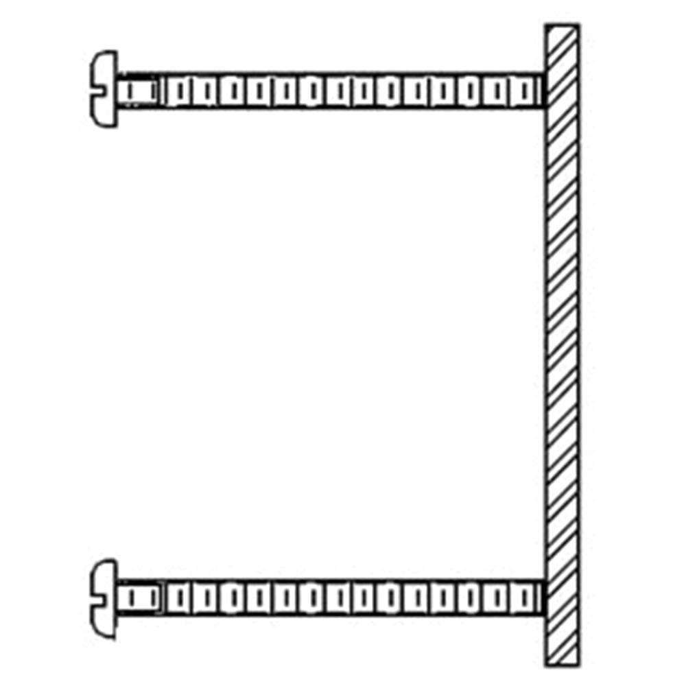 ASI 3932 Kit for Installing thru 1/2" Thick Partitions (1 Per Flange)