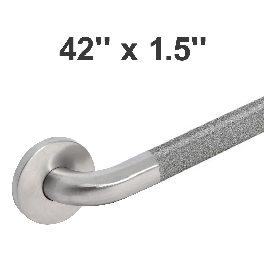 Bradley 8122-001420 (42 x 1.5) Commercial Grab Bar, 1-1/2" Diameter x 42" Length, Stainless Steel
