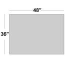 Bobrick B-165 4836 (48 x 36) Commercial Restroom Mirror, Channel Frame, 48"W x 36" H