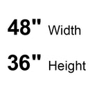 Bobrick B-165 4836 (48 x 36) Commercial Restroom Mirror, Channel Frame, 48"W x 36" H