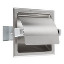 Bobrick B-6697 Recessed Toilet Tissue Dispenser with Stainless Steel Hood and Satin Finish