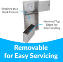 Bobrick B-369 Combination Commercial Paper Towel Dispenser/Waste Receptacle, Recessed-Mounted, Stainless Steel