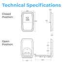 Koala Kare KB311-SSRE Vertical Stainless Steel Recessed-Mounted Baby Changing Station
