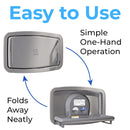 Koala Kare KB310-SSRE Horizontal Stainless Steel Recessed-Mounted Baby Changing Station