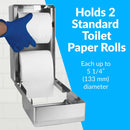 Bobrick B-2888 Commercial Toilet Paper Dispenser, Surface-Mounted, Stainless Steel w/ Satin Finish