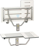 Bobrick B-5181 Reversible Folding Restroom Shower Seat, 360 lb Load Capacity, Phenolic