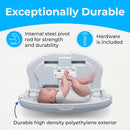 Koala Kare KB208-01 Horizontal Oval Baby Changing Station, Grey