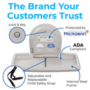 Koala Kare KB200-05 (now KB300-05) Horizontal Baby Changing Station, Wall-Mounted, White Granite, Updated Part Number: KB300-05