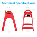 Koala Kare Designer High Chair (Red) Knockdown High Chair - KB105-03-KD