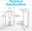 Bobrick B-2111 Commercial Liquid Soap Dispenser, Surface-Mounted, Manual-Push, Stainless Steel - 40 Oz