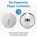 Bobrick B-2890 Commercial Toilet Paper Dispenser, Surface-Mounted, Stainless Steel w/ Satin Finish