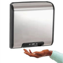 Bobrick B-7128 Automatic Hand Dryer, 230 Volt, Surface-Mounted, Stainless Steel