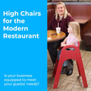 Koala Kare Designer High Chair (Red) Knockdown High Chair - KB105-03-KD