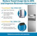 Bobrick B-3944 Combination Commercial Paper Towel Dispenser/Waste Receptacle, Recessed-Mounted, Stainless Steel