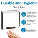 Bobrick B-7120 Automatic Hand Dryer, 115 Volt, Surface-Mounted, White Painted Cover