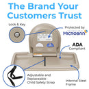 Koala Kare KB200-00 Horizontal Baby Changing Station, Wall-Mounted, Cream, Updated Part Number: KB300-00
