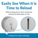 Bobrick B-2890 Commercial Toilet Paper Dispenser, Surface-Mounted, Stainless Steel w/ Satin Finish