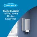 Bobrick B-29744 Automatic Commercial Paper Towel Dispenser, Semi-Recessed-Mounted, Stainless Steel