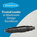 Bobrick 283-604 Commercial Toilet Paper Theft-Resistant Spindle, Plastic