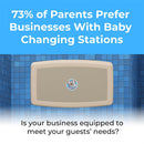 Koala Kare KB200-00 Horizontal Baby Changing Station, Wall-Mounted, Cream, Updated Part Number: KB300-00