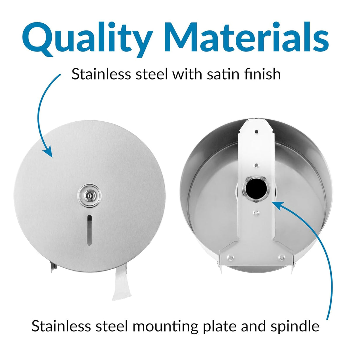 Bobrick B-2890 Commercial Toilet Paper Dispenser, Surface-Mounted, Stainless Steel w/ Satin Finish