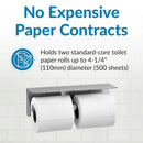 Bobrick B-540 Surface-Mounted Toilet Tissue Dispenser & Utility Shelf