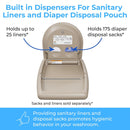 Koala Kare KB301-00 Beige Vertical Baby Changing Station, Surface-Mounted