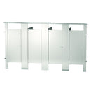Bradley Toilet Partition (Metal) 4 Between Wall (144" W x 61-1/4" D) - BW43660