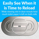 Bobrick B-2892 Commercial Toilet Paper Dispenser, Surface-Mounted, Stainless Steel w/ Satin Finish