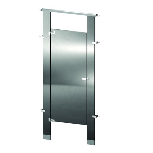 Bradley Toilet Partition (Stainless Steel) 1 Between Wall (36"W x 61-1/4"D) BW13660